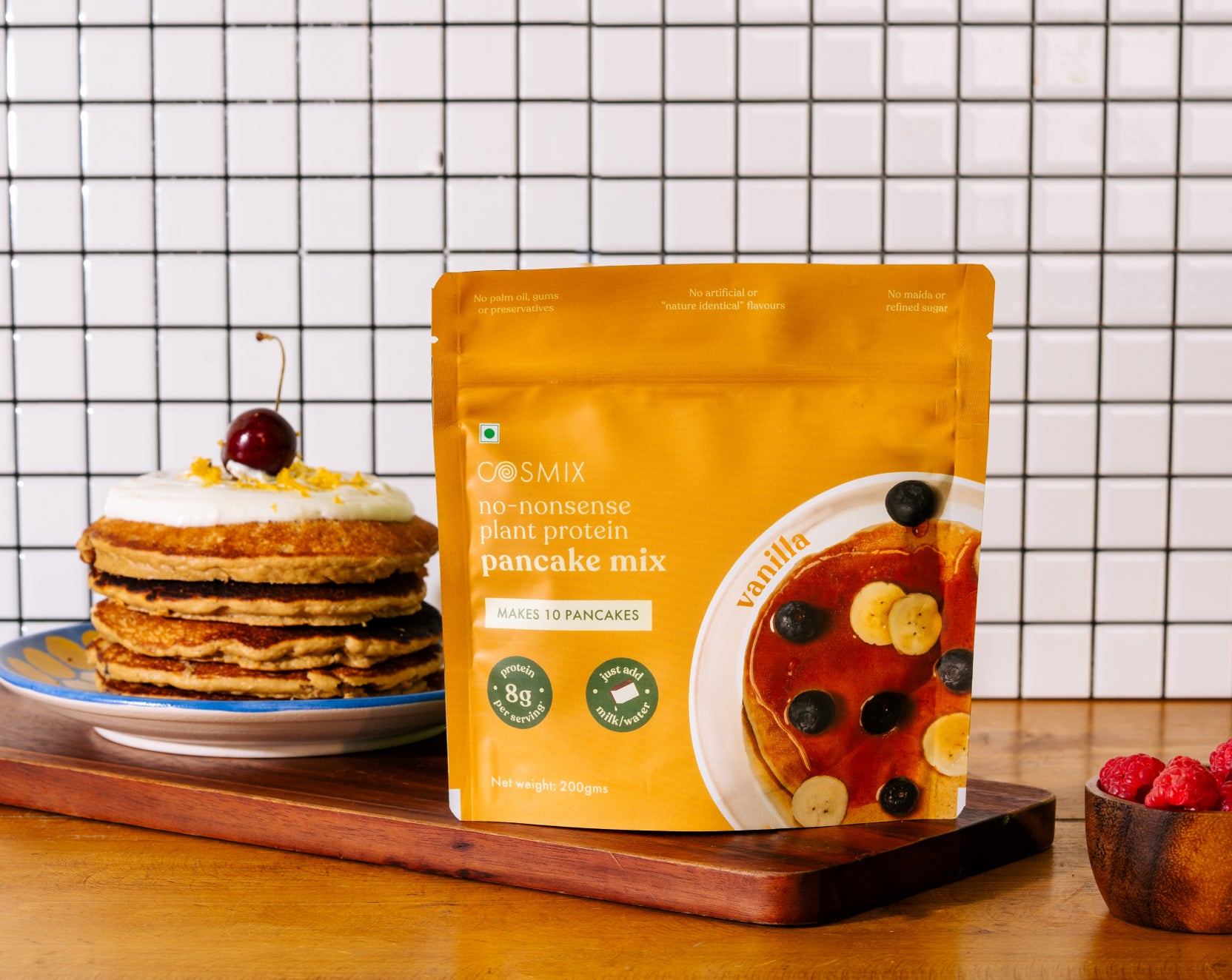 No-Nonsense Plant Protein Pancakes - Vanilla