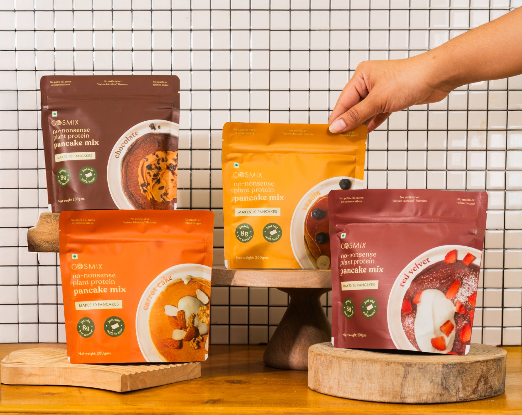 No-Nonsense Plant Protein Pancakes - Carrot Cake