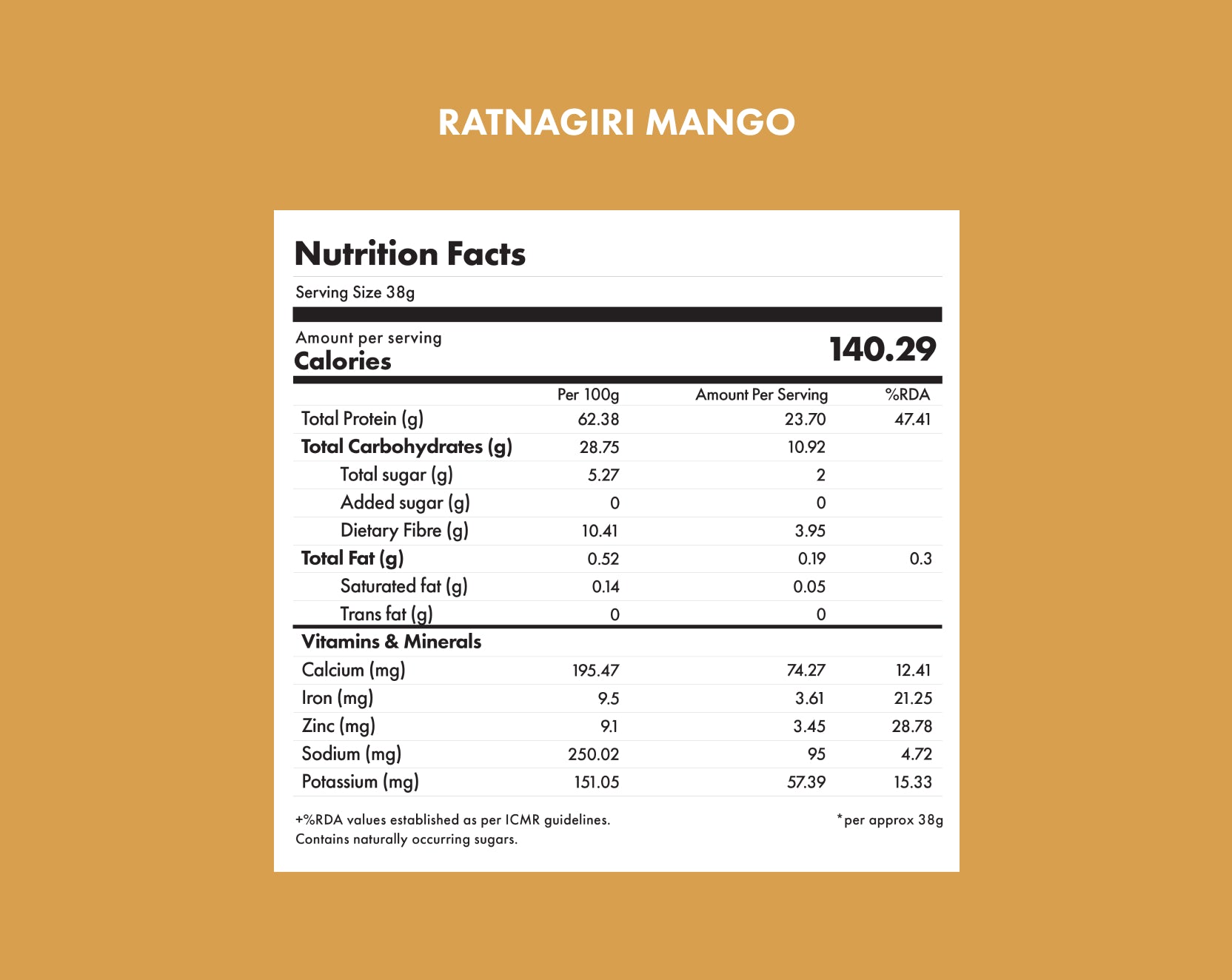 No-Nonsense Plant Protein - Ratnagiri Mango