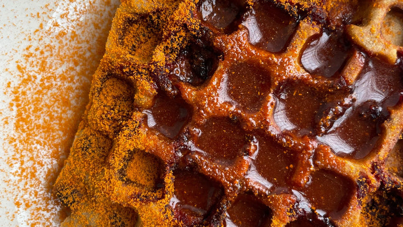 High Protein Podi Waffles