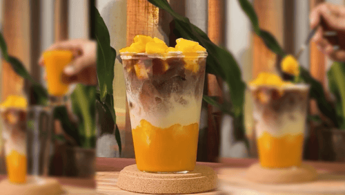 Mango Iced Latte
