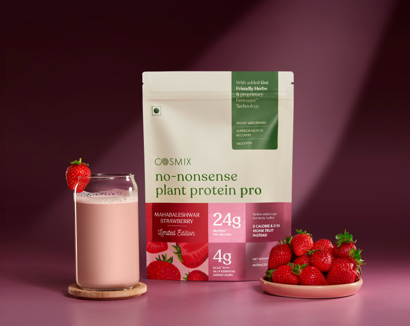 No-Nonsense Plant Protein - Mahabaleshwar Strawberry Pro