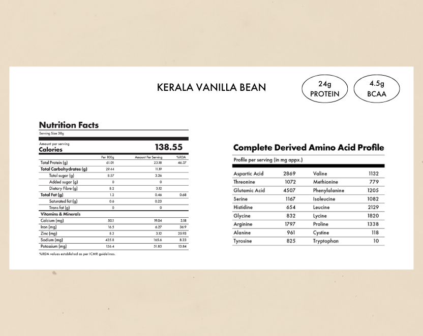 No-Nonsense Plant Protein - Kerala Vanilla Bean