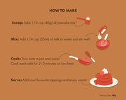 No-Nonsense Plant Protein Pancakes -  Chocolate