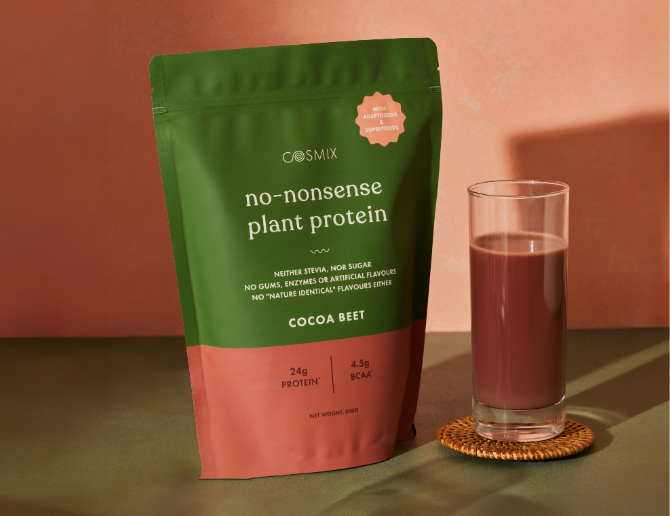 Cosmix Cocoa Beet No Nonsense Plant Protein Powder