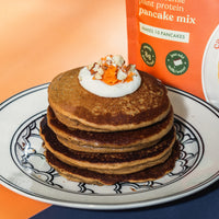 No-Nonsense Plant Protein Pancakes -  Carrot Cake