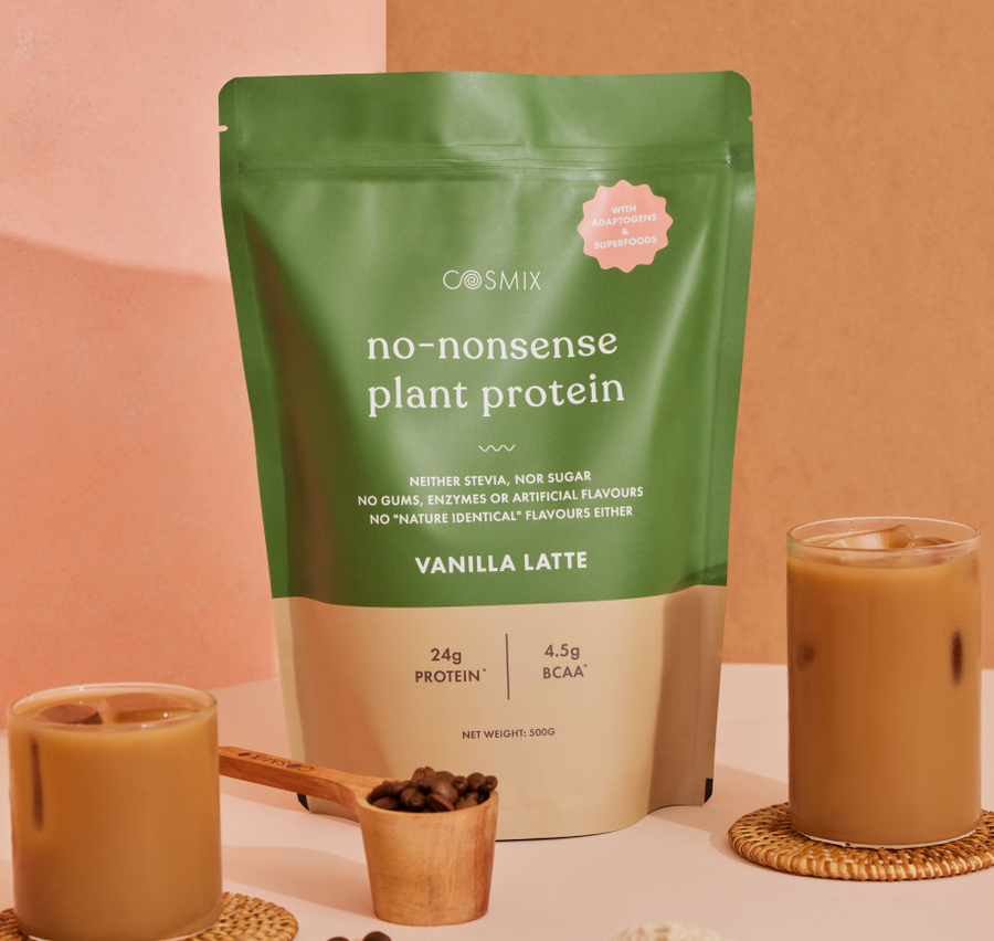 vanilla latte - plant based protein supplements