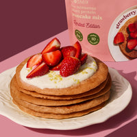 No-Nonsense Plant Protein Pancakes - Strawberry