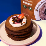 No-Nonsense Plant Protein Pancakes - Mocha Chocolate Chip