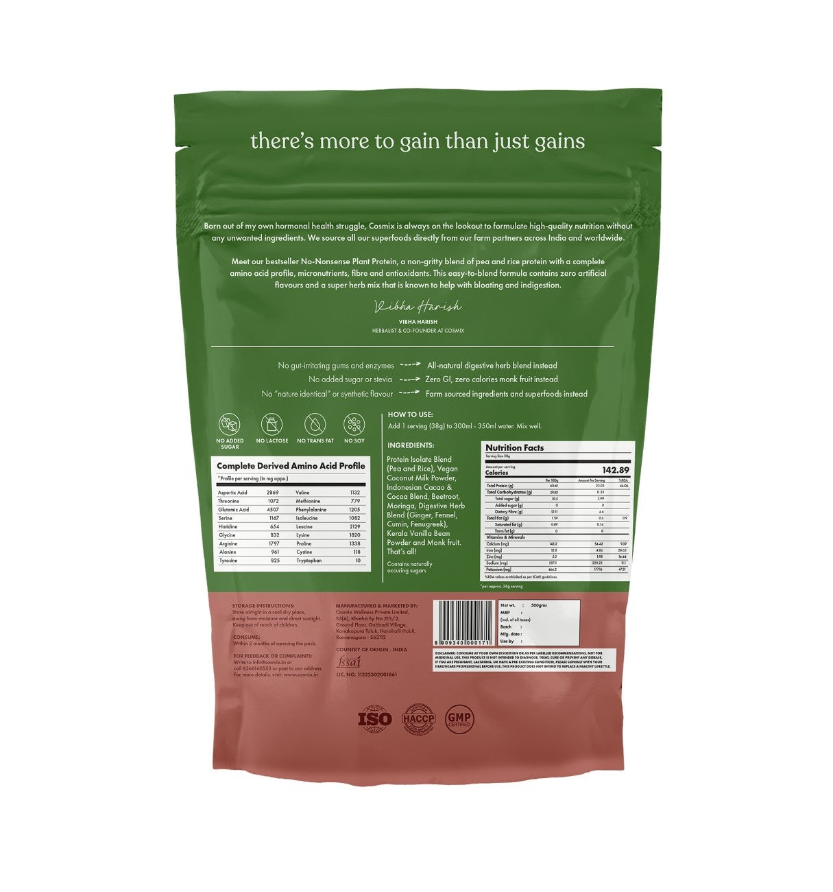 No-Nonsense Plant Protein - Cocoa Beet