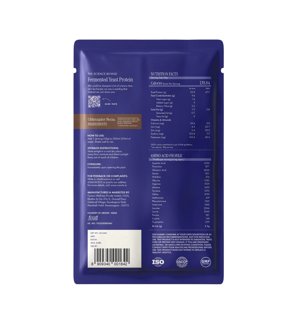 No-Nonsense Fermented Yeast Protein Assorted Sachets x 6