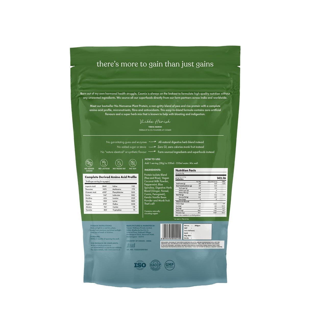 No-Nonsense Plant Protein - Coconut Peppermint