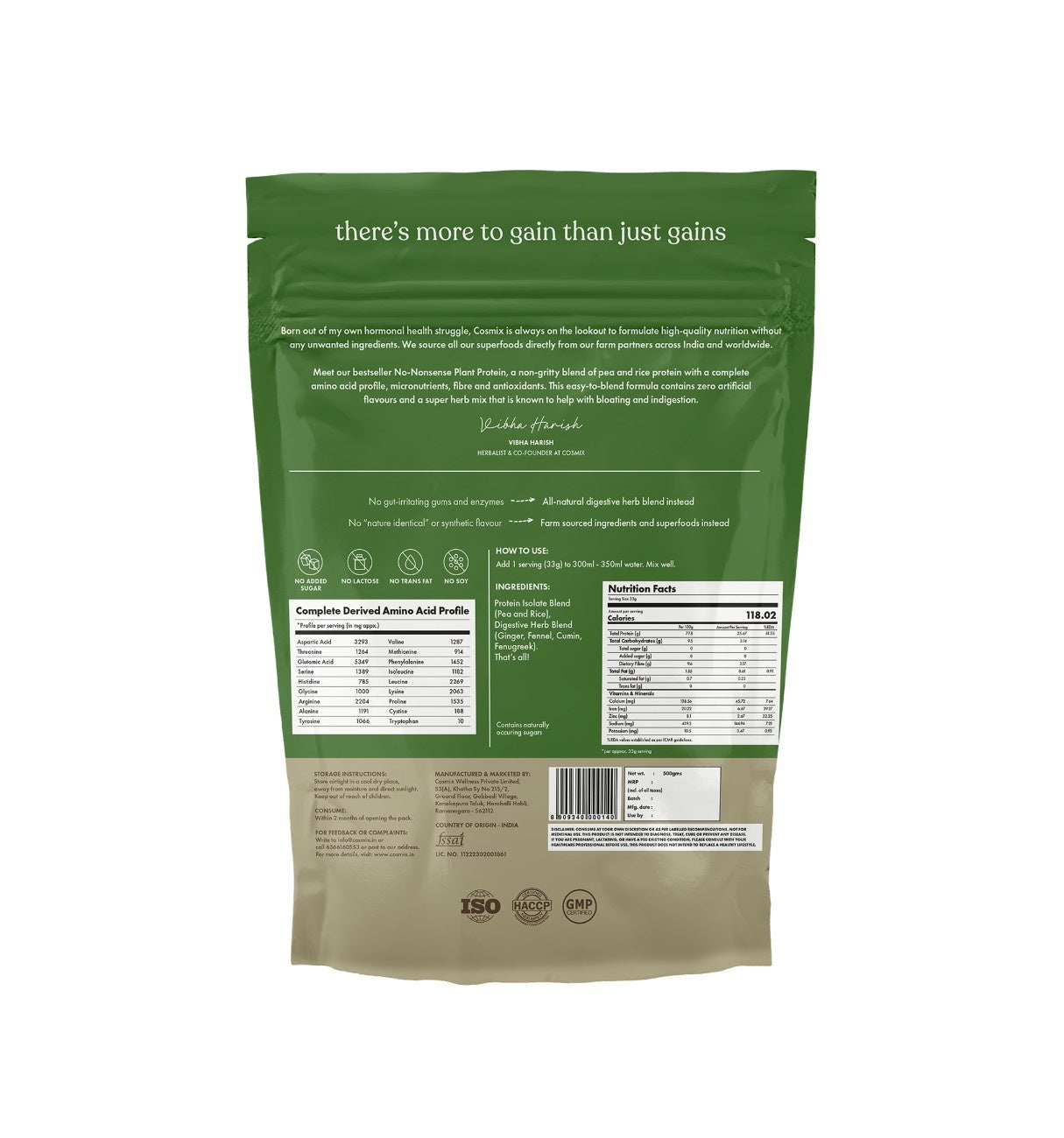 No-Nonsense Plant Protein - Classic Unflavoured