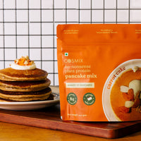 No-Nonsense Plant Protein Pancakes -  Carrot Cake
