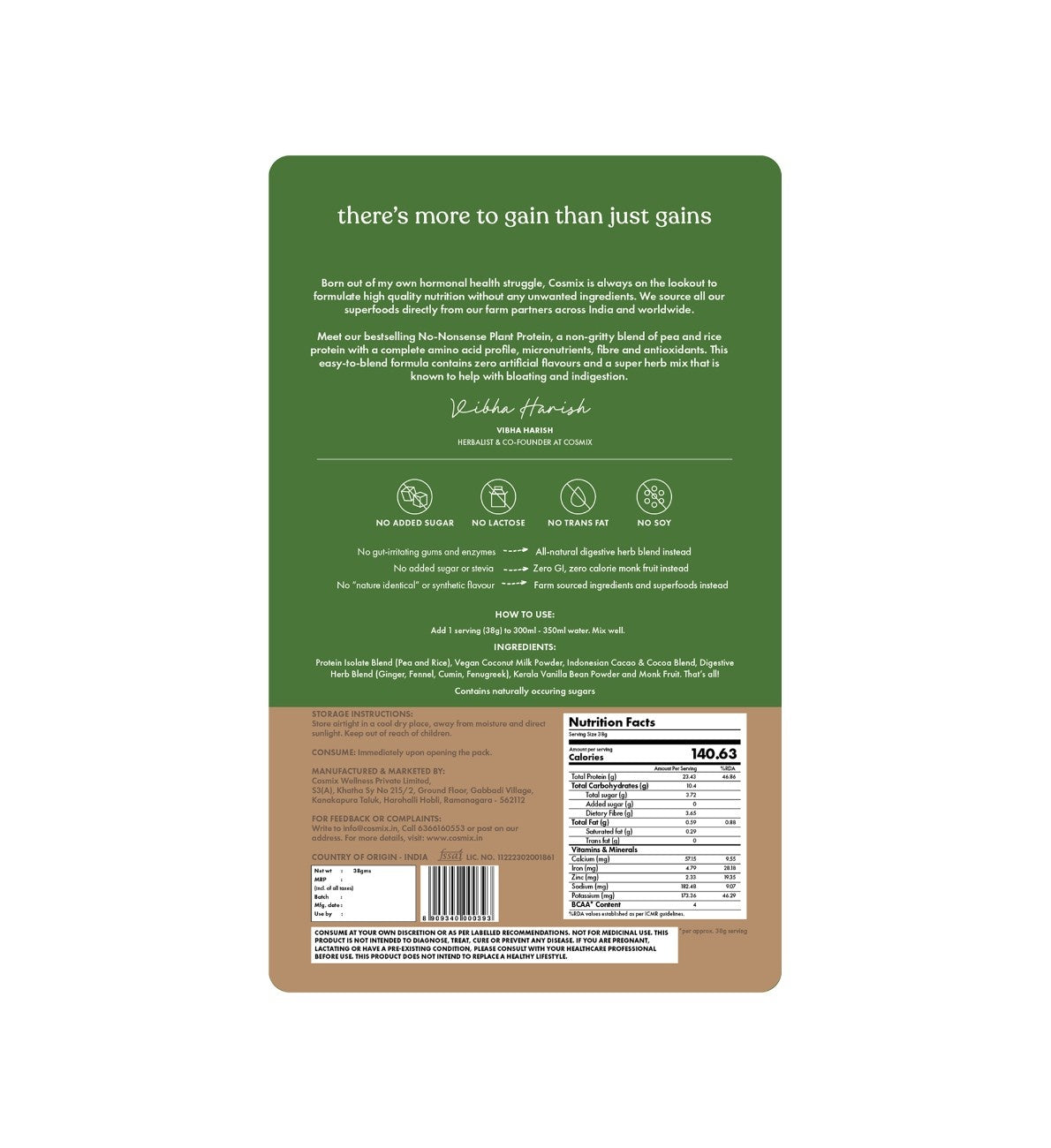 No-Nonsense Plant Protein - Indonesian Cacao