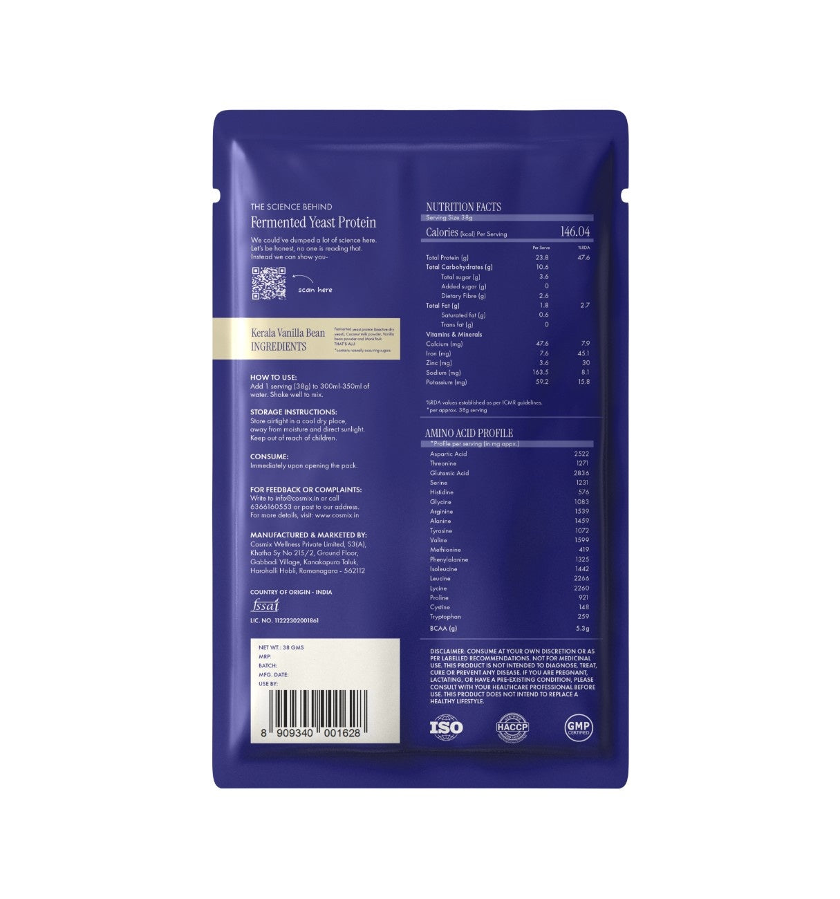 No-Nonsense Fermented Yeast Protein Assorted Sachets x 6