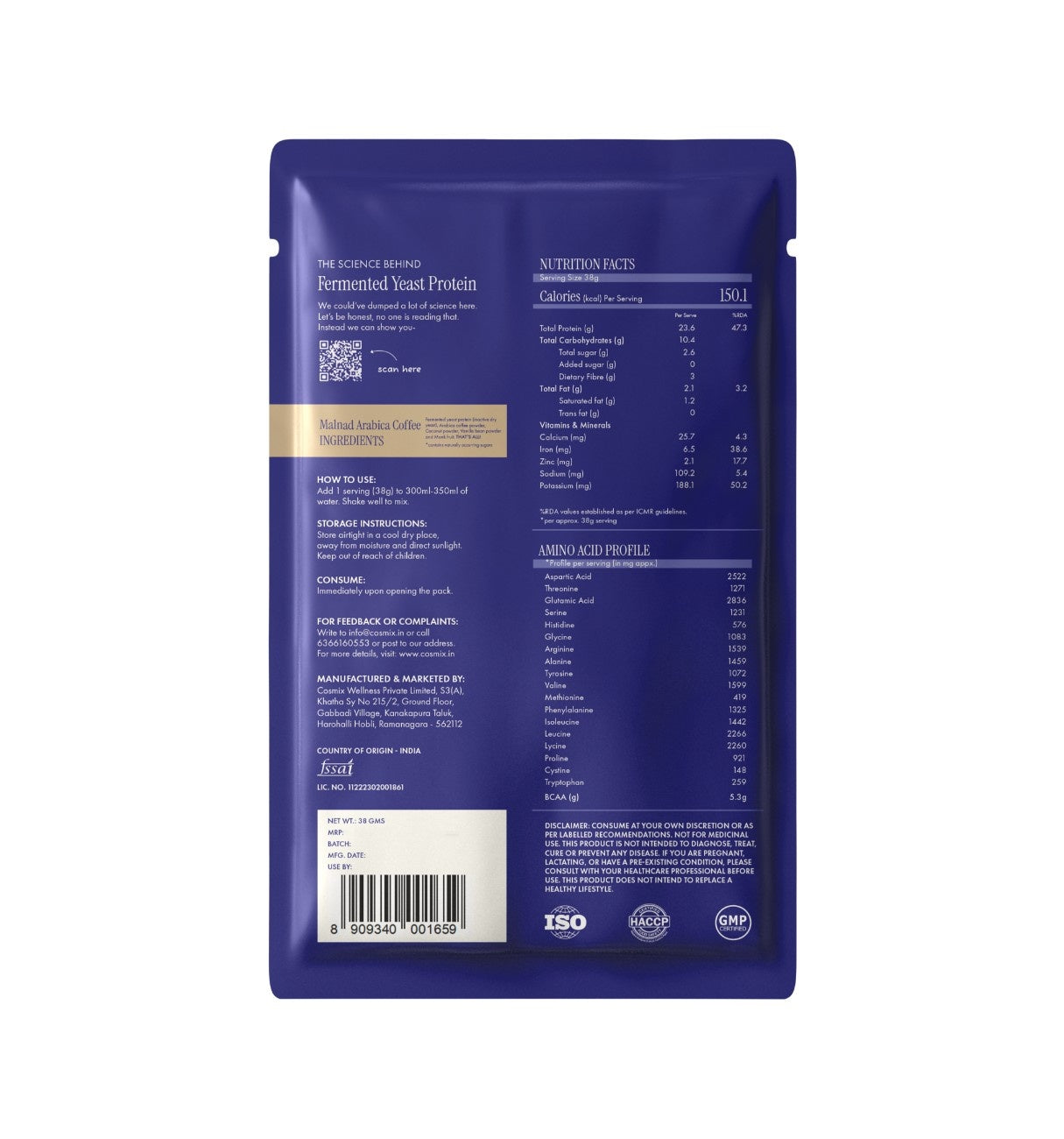 No-Nonsense Fermented Yeast Protein Assorted Sachets x 6
