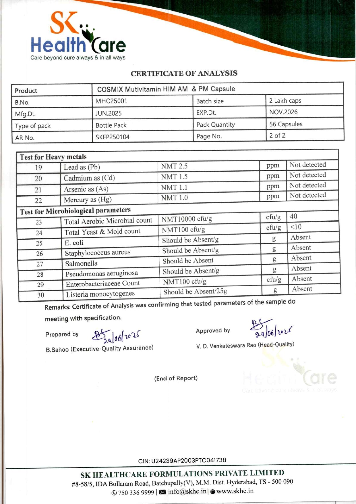 Certificate 1