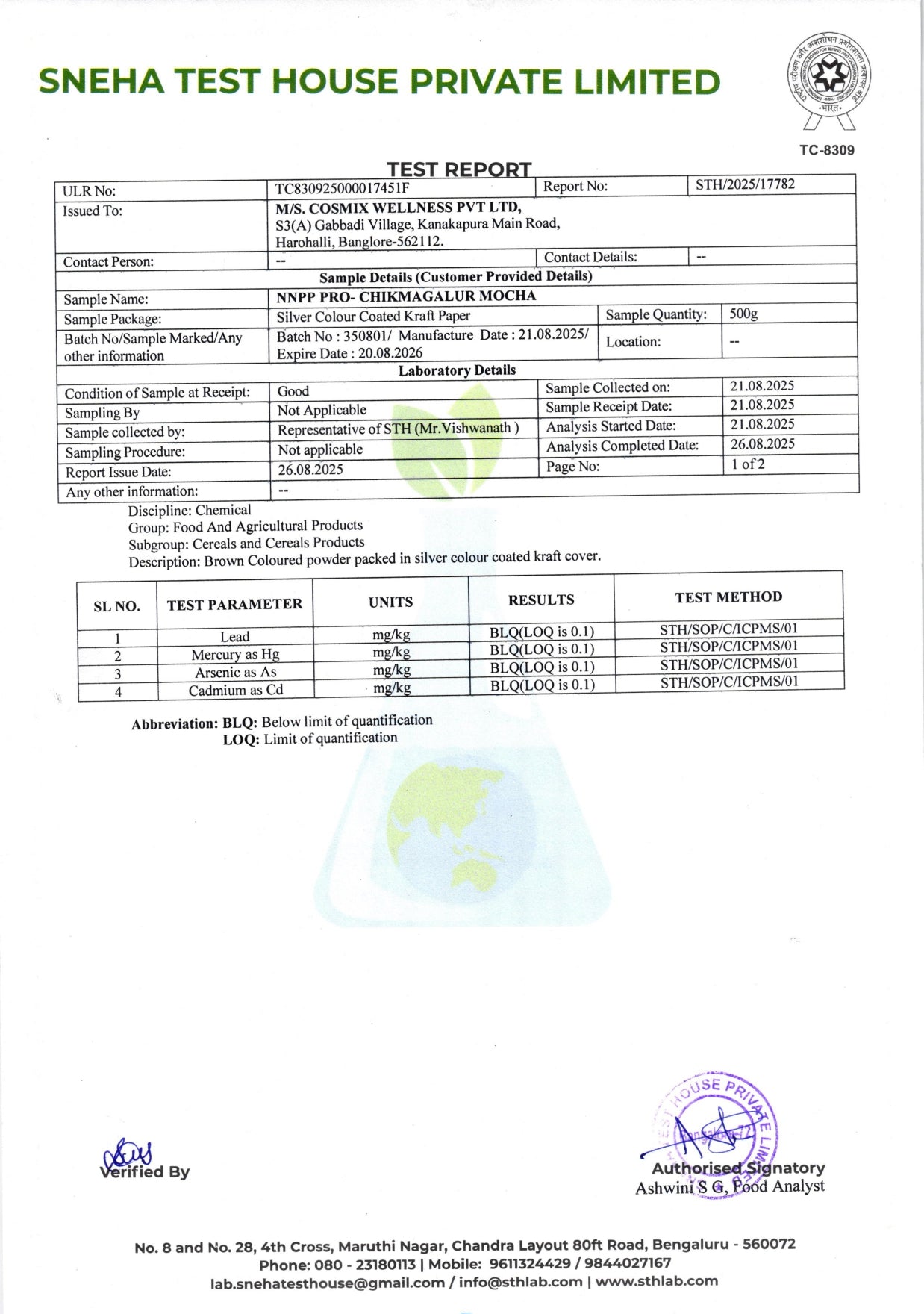 Certificate 8