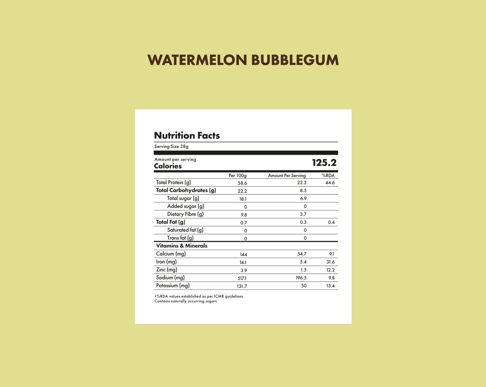 No-Nonsense Plant Protein - Watermelon Bubblegum