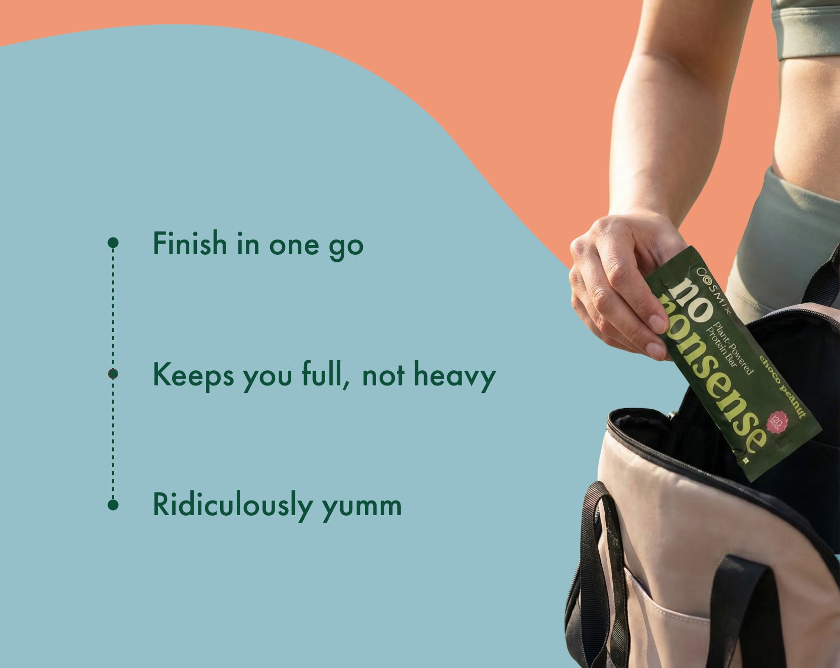 No-Nonsense Protein Bar - Choco Peanut | Pack of 6 | 270g