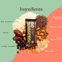 No-Nonsense Protein Bar - Mocha Almond | Pack of 6 | 270g