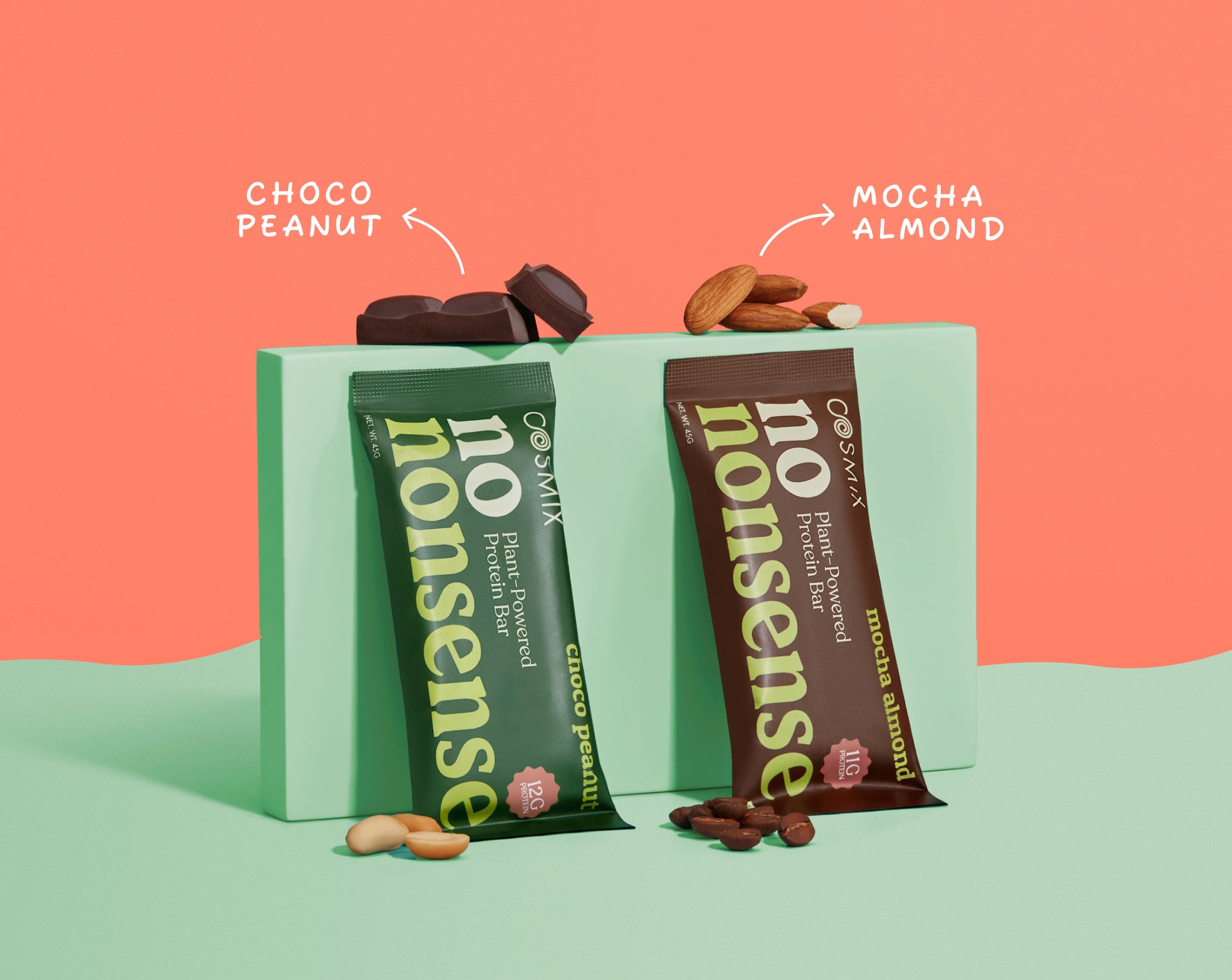 No-Nonsense Protein Bar - Mocha Almond | Pack of 6 | 270g