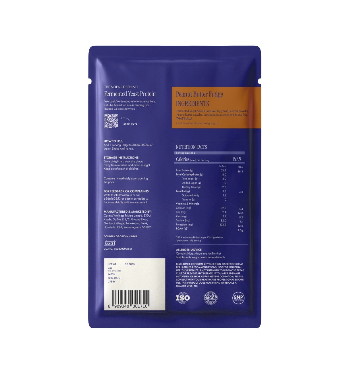 No-Nonsense Fermented Yeast Protein Assorted Sachets x 6