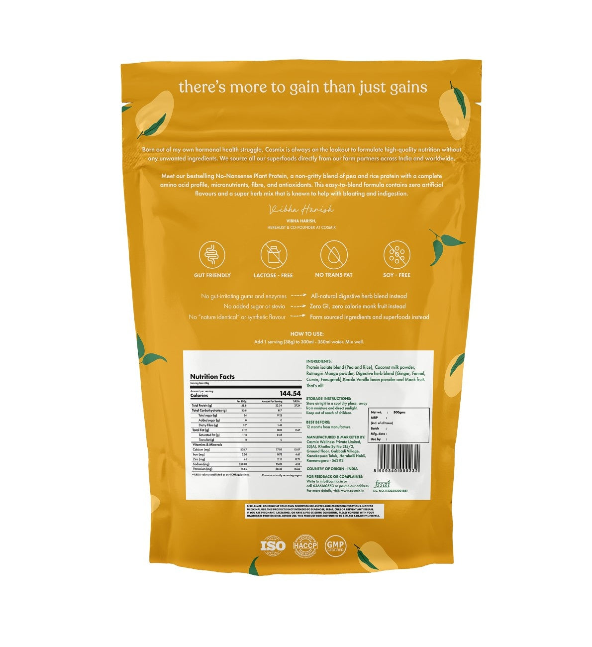 No-Nonsense Plant Protein - Ratnagiri Mango
