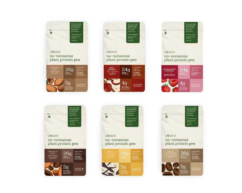 No-Nonsense Plant Protein - Assorted Pack of 6 pro sachets