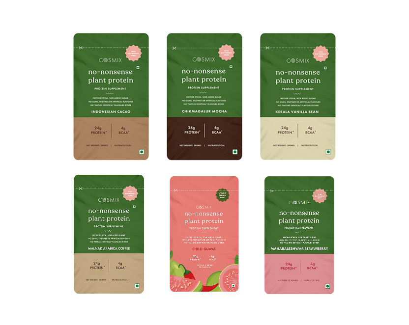 No-Nonsense Plant Protein - Assorted Pack of 6 sachets